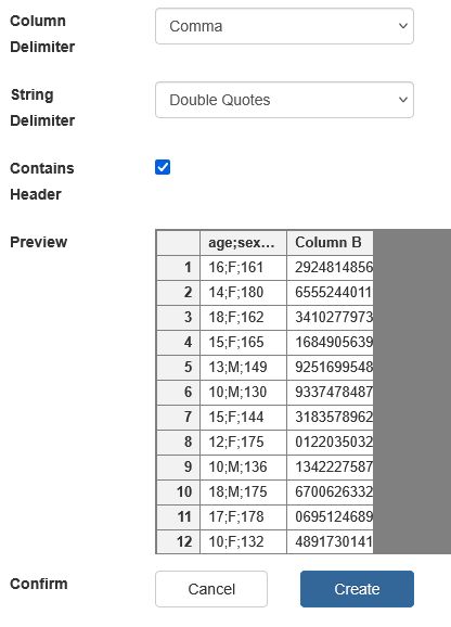 A dataset preview of incorrectly parsed data A dataset preview of incorrectly parsed data