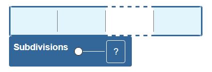 Setting an unknown number of subdivisions of a block.